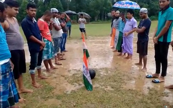 Churaibari Footballers extended supports to 'Khela Hobe' move Churaibari Footballers extended supports to 'Khela Hobe' move